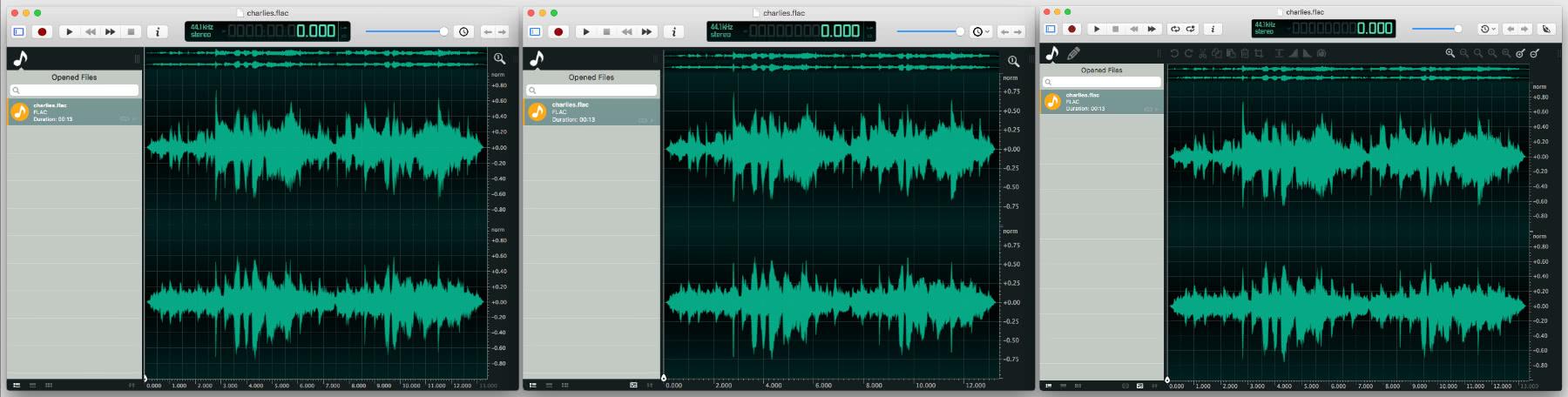Ocenaudio Editor Evolution 2016-2020